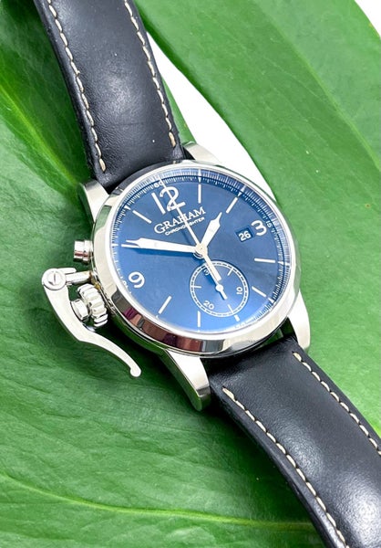 Graham ChronoFighter Chronograph Automatic Steel Mens Wristwatch Ref AN-2CAS B&P Carousel 1