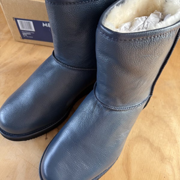 Keuzi Midnight Blue Sheepskin Boots Mens 8/Womens 962950004675329112