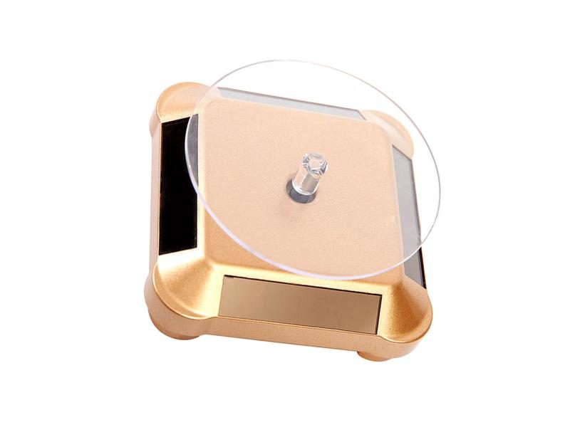 Display Stand Solar Turntable Rotating Spinning Powered Jewelry Carousel 1