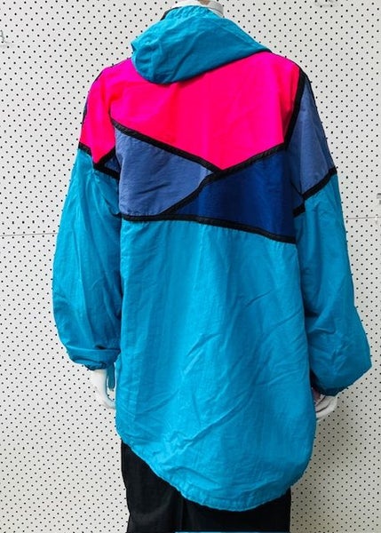 1990s nz vintage / colour block windbreaker / L / made in nz Carousel 2