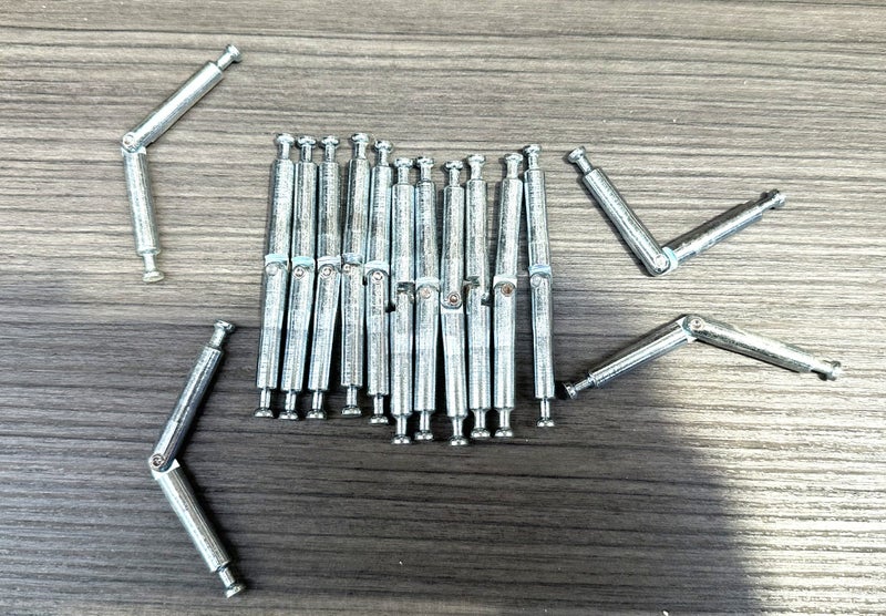 15 Pk Dble End Head Rod Connection Cam Fittings for Furniture #14 $1 Res (PU14) Carousel 1