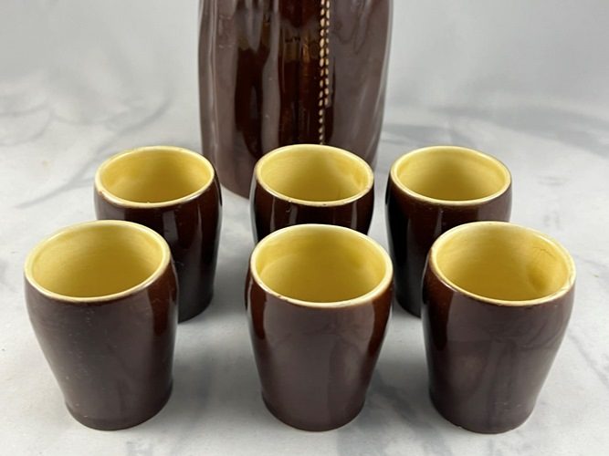 Vintage Beswick England Monk Decanter And Glasses Carousel 2