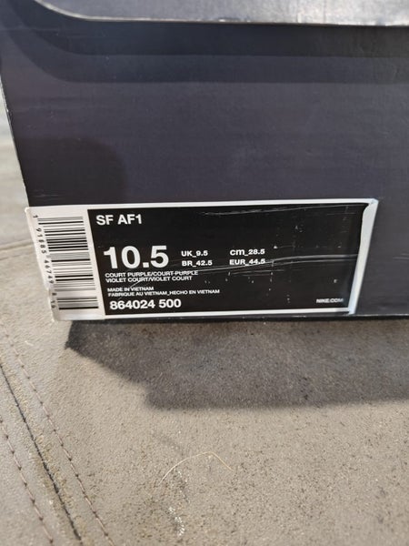 Nike SF Air Force 1 High 'Court Purple' US 10.562960461305218112