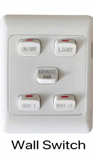 Bathroom Heater Fan & Light 4 in 1 Carousel 8