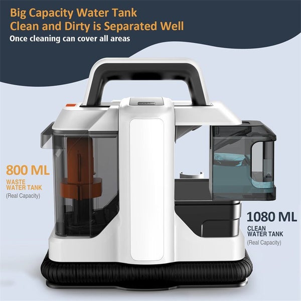15Kpa Portable Carpet Cleaner with Dual Brushhead Upholstery Shampooer W05 Carousel 2