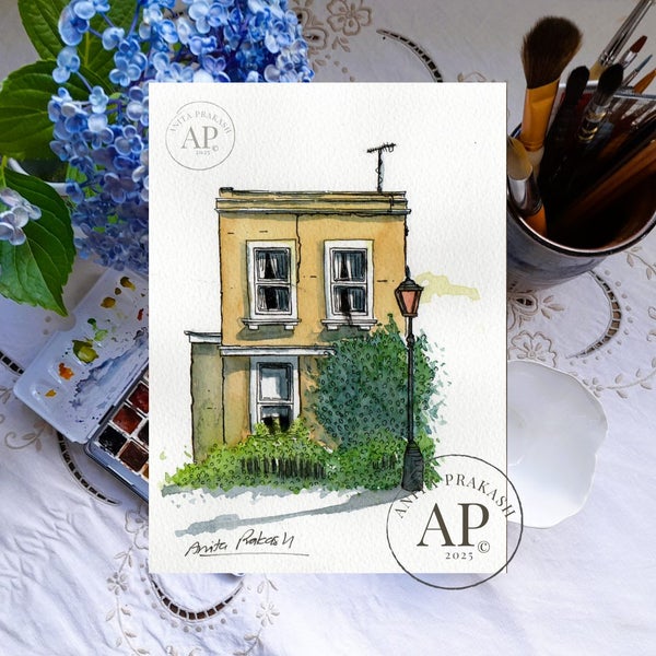 ORIGINAL Watercolour Painting NZ Artist 15x21cm (A5) Clearing the drawer! Carousel 1