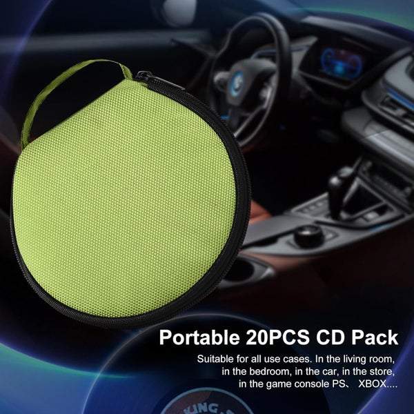 20 Capacity CD DVD Case Holder Portable Wallet Storage Organizer Carousel 2