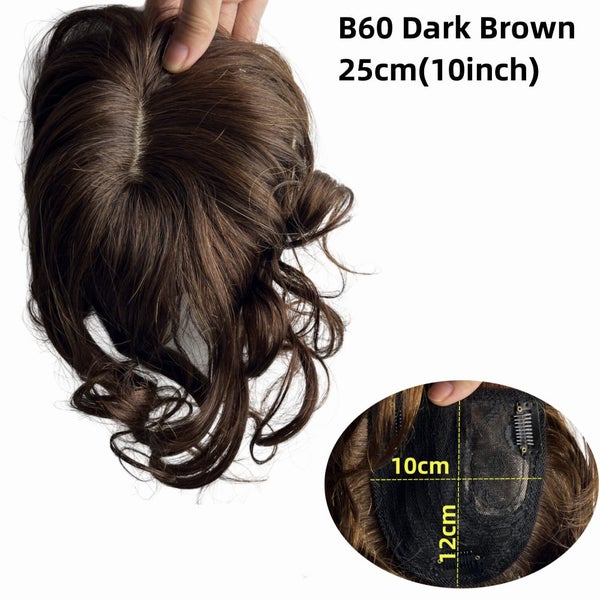 Clip-in Extension Real Human Hair Toppers Natural Topper For Women Hair Carousel 1