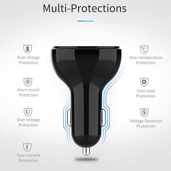 Car FM Bluetooth Transmitter – MP3 Player, Hands-Free Call, Dual USB Charger Carousel 2