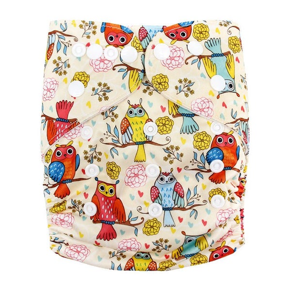 Reusable Washable Pocket Baby Cloth Nappy Adjustable Nappy Cover OWL62934726192385117