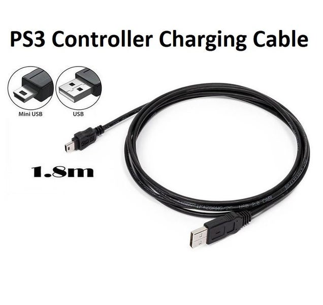 PS3 Charger Cable 1.8M PS3 Charging Cable Carousel 1