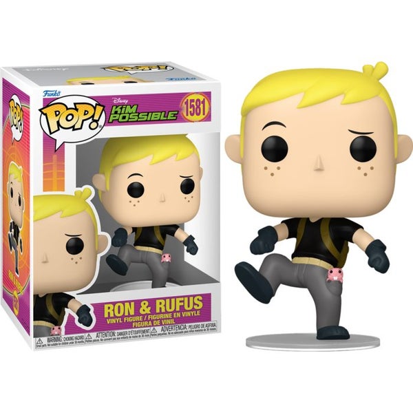Kim Possible - Ron with Rufus Pop! Vinyl Carousel 1