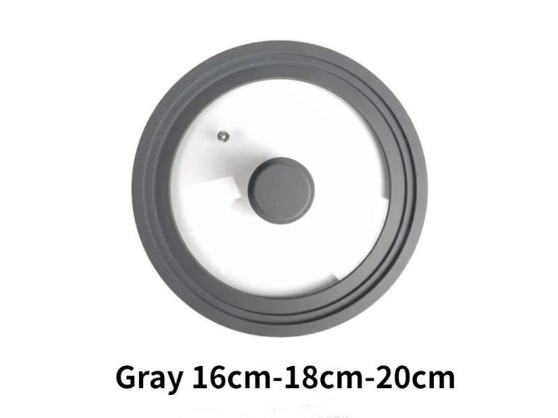 Universal Lid For Pots Pans And Skillets Cookware Silicone Replacement Pan Lid Carousel 1