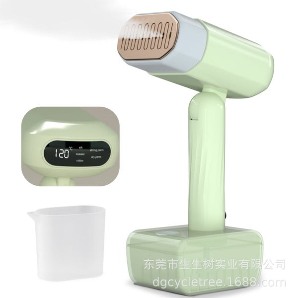 Handheld Electric Ironing Steamer Green 1800W Carousel 1