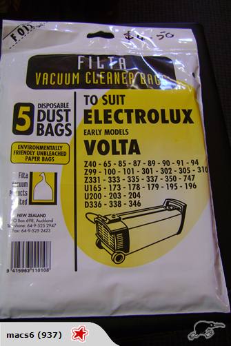 VACUUM BAGS FOR ELECTROLUX EARLY MODELS Carousel 1