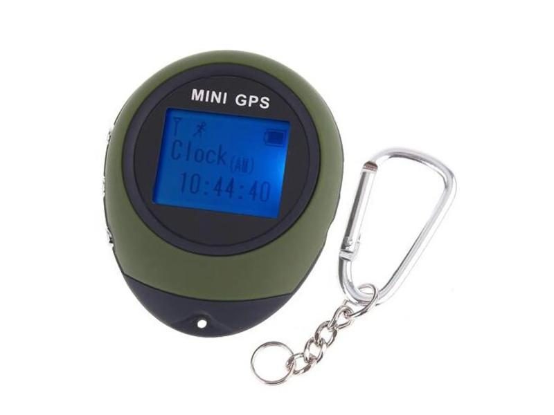 PG03 Handheld Mini GPS Location Tracker Navigation Tourist Compass Keychain Carousel 1