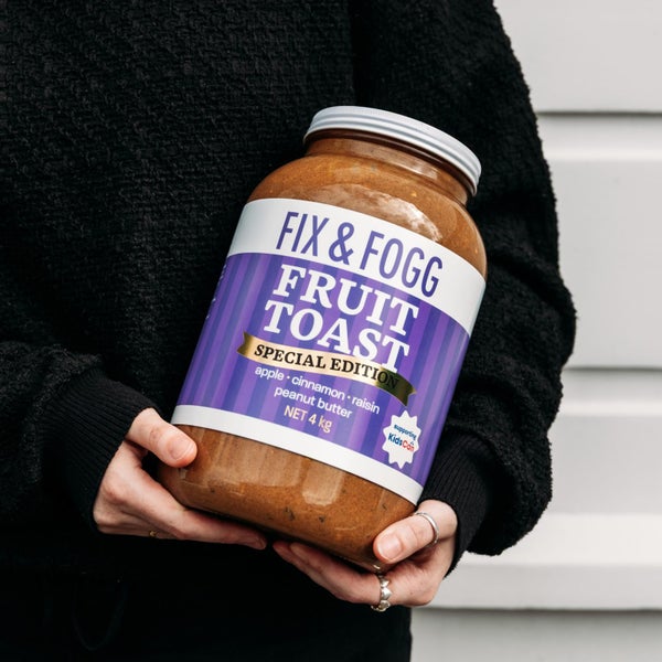 LIMITED EDITION GIANT JAR OF FIX & FOGG FRUIT TOAST PEANUT BUTTER, FOR KIDSCAN? Carousel 1