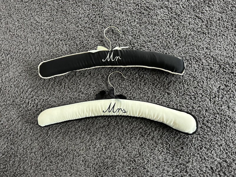 Mr & Mrs Coat Hangers - $1 reserve Carousel 1