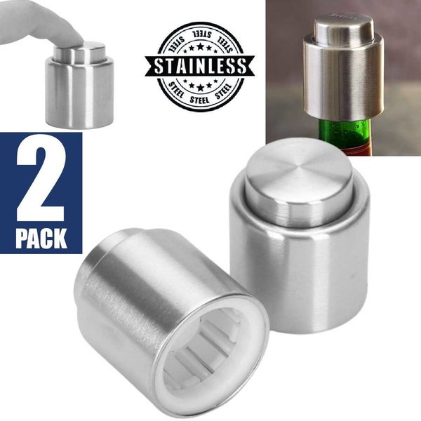 Brand New 2Pack Wine Stopper with Vacuum Pump Sealer *Sale NOW* Carousel 2