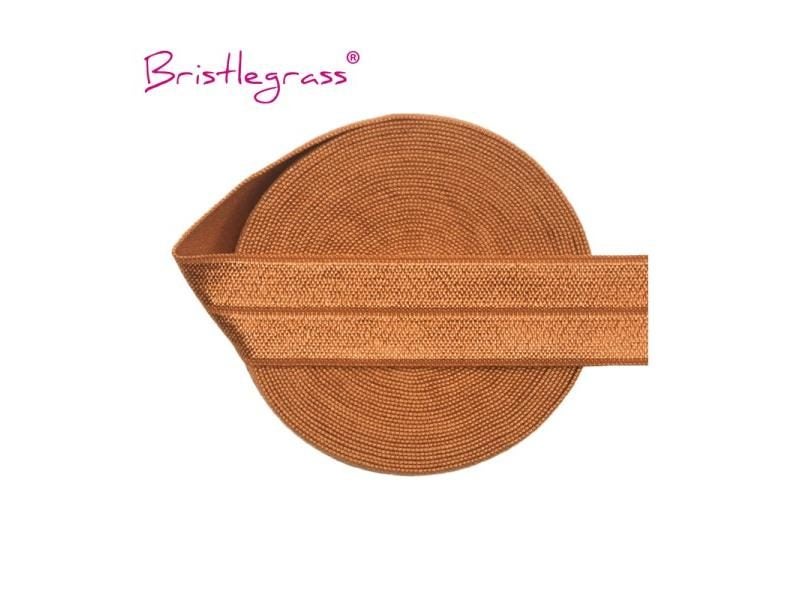 BRISTLEGRASS 2 5 10 Yard Solid Shiny FOE Fold Over Elastic 3/4" 20mm Spandex Carousel 1