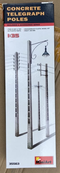 Concrete Telegraph Poles MiniArt | No. 35563 | 1:35 Carousel 1