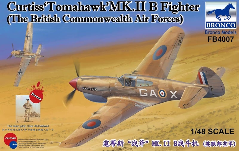 Curtiss 'Tomahawk' Mk.II B Fighter Bronco FB4007 1:4864201660322691110