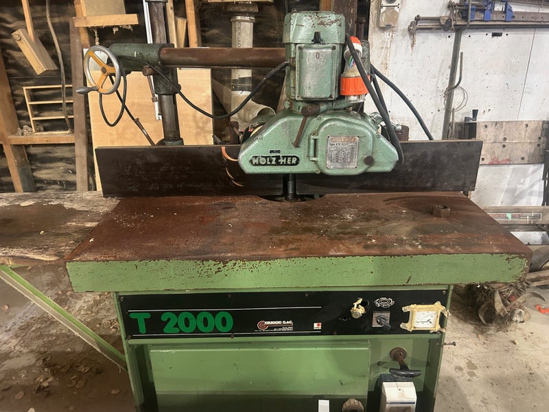 GRIGGIO T2000 Spindle Moulder with Power Feeder 3 Phase Carousel 1