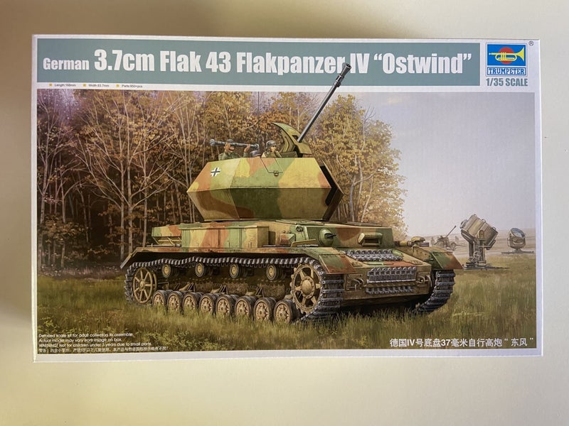 German 3.7cm Flak 43 Flakpanzer IV Ostwind Trumpeter | No. 01520 | 1:3564161396933250111