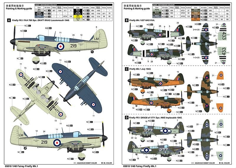 Fairey Firefly Mk. ITrumpeter | No. 05810 | 1:4864256494550531112