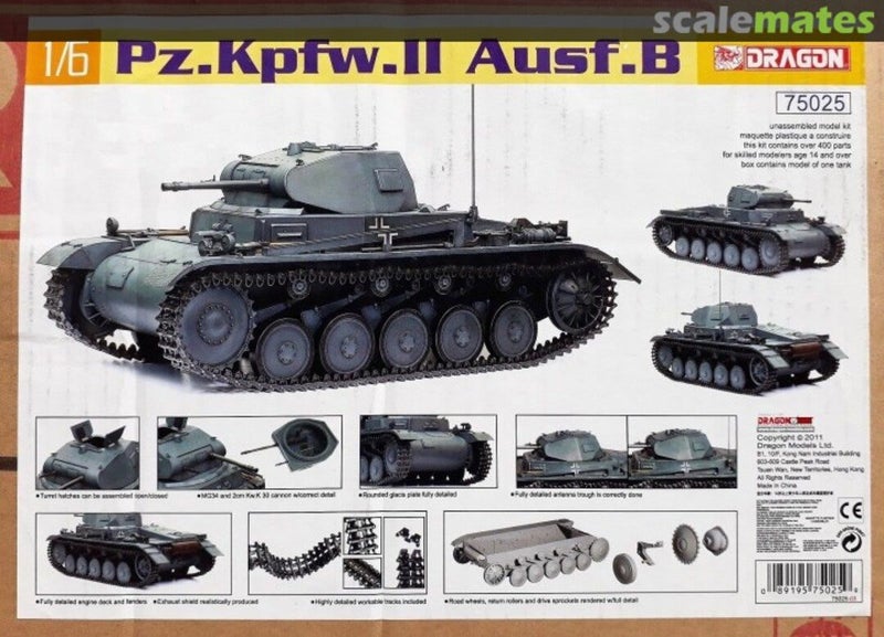 Pz.Kpfw.II Ausf.BDragon | No. 75025 | 1:664196313834370110