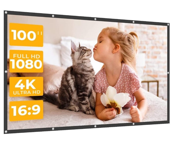 Projector Screen 100 Inch Carousel 1