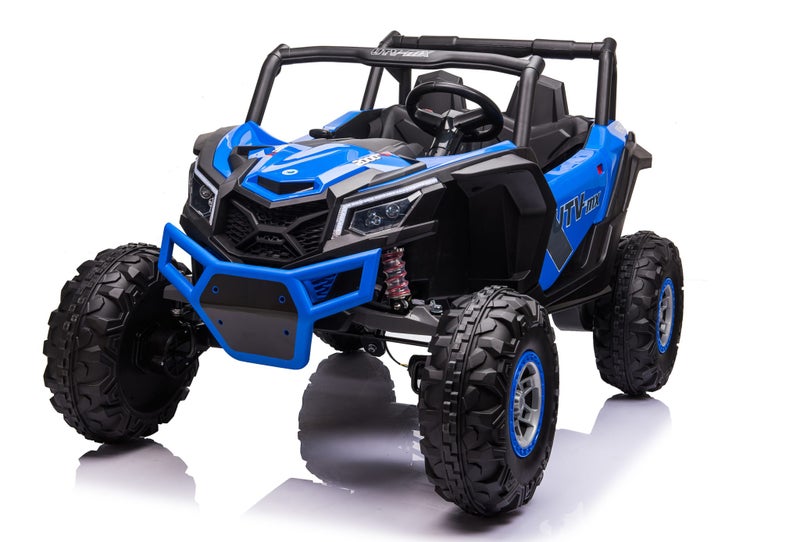 UTV 2000 Supper Big Buggy Powerful Motor 65W Leather Seats Rubber Tyres 4WD-Blue Carousel 1