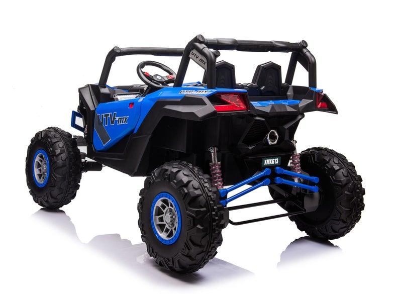 UTV 2000 Supper Big Buggy Powerful Motor 65W Leather Seats Rubber Tyres 4WD-Blue Carousel 2