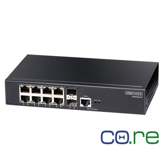 EDGECORE 8-Port (2 SFP & 8 RJ-45) Gigabit Web Smart Pro Switch Carousel 1