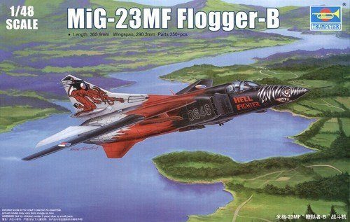 Trumpeter 1/48 MiG-23MF Flogger-B Soviet Swing-Wing Fighter - No. 0285464430581559810110