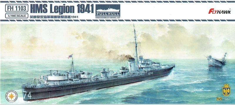 FlyHawk 1/700 HMS Legion (1941) - FH1103 Carousel 1