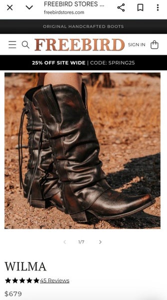 Freebird Wilma Black Boots size 9 Carousel 1