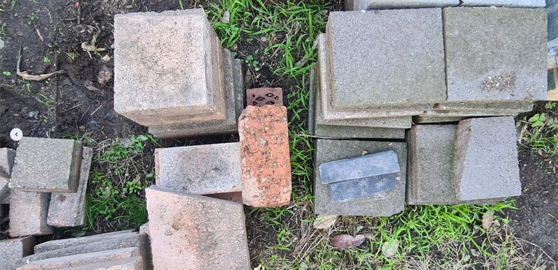 Bulk Lot of Paving Stones / Pavers - Grey and Terracotta Carousel 4