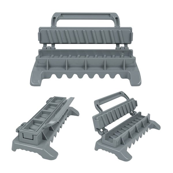 Single Row Kebab Maker BBQ Meat Skewer Mould Machine Reusable Plastic Carousel 7