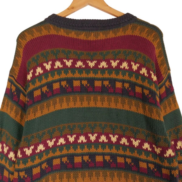 Vintage 90s Hand Framed Gant Knit Sweater Medium Carousel 6