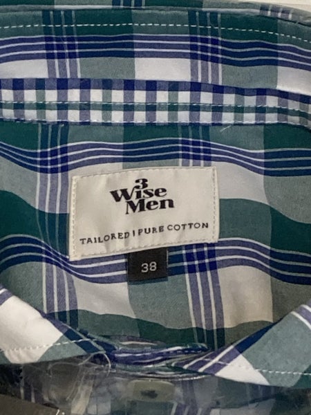 3 Wise Men Hollyford Green Checked Shirt (38) Carousel 2