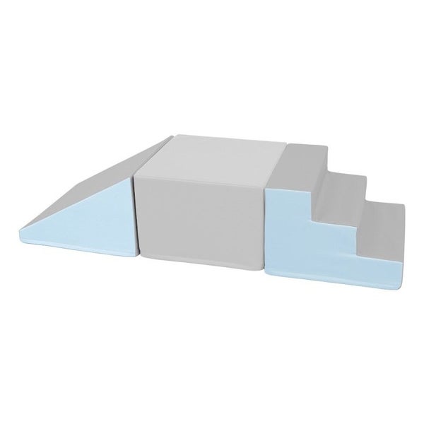 Soft Play Stairs Platform and Ramp pale blue/grey Carousel 2