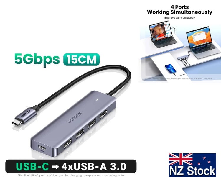 Ugreen 4 in 1 USB-C Hub with 4K HDMI & USB 3.0, USB-C Carousel 2