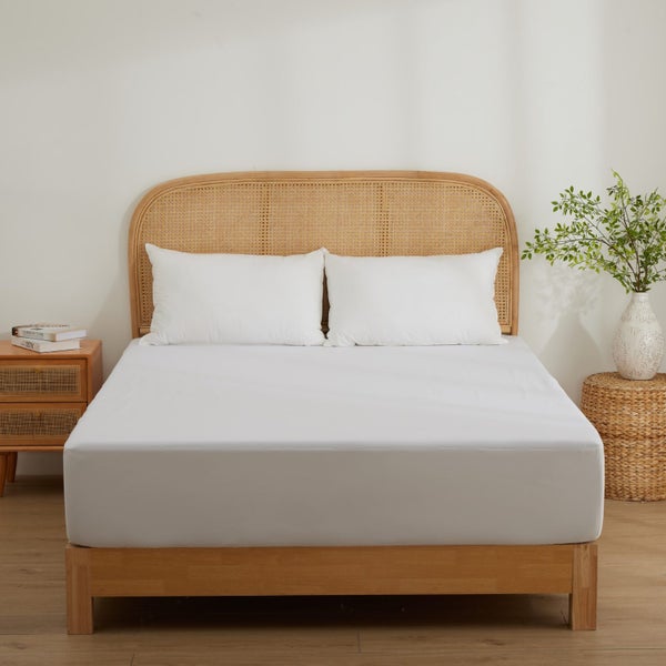 Dreamaker Cotton Jersey Waterproof Mattress Protector Twin Pack King Bed Carousel 1