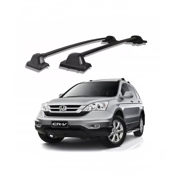 KWK Roof racks for 2007–2011 Honda CRV Crossbars Black Carousel 1