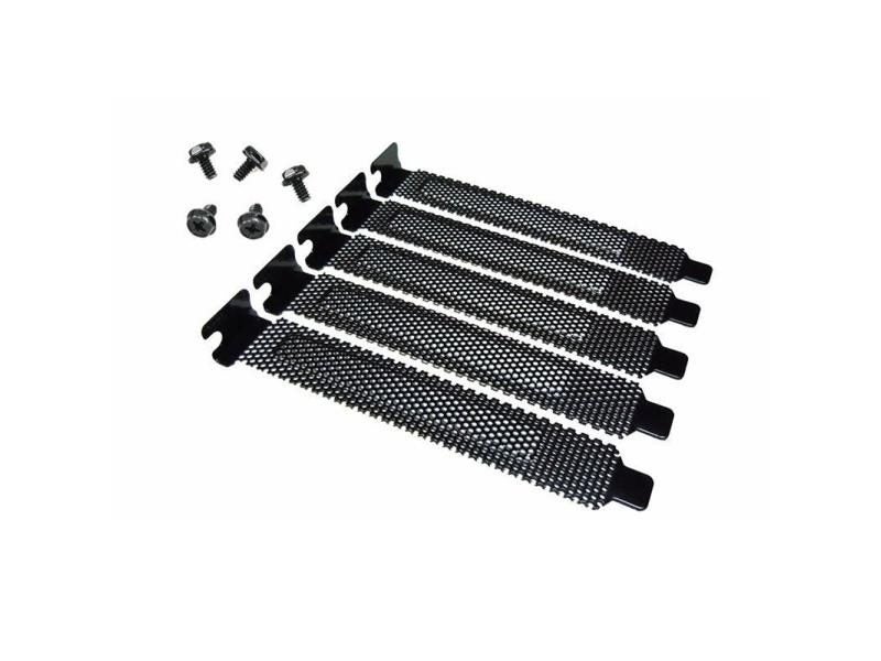 5Pcs PCI Slot Cover Dust Filter Cleaner Blanking Plate Hard Steel Black W/ Carousel 1