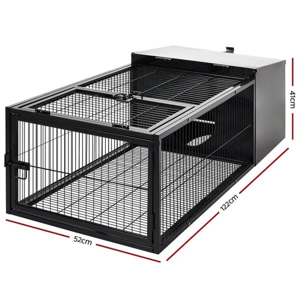 I.pet Rabbit Cage Hutch Cages Indoor Outdoor Hamster Enclosure Pet Metal Carrier Carousel 2