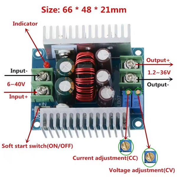 Step Down Buck DC Converter 250W Carousel 2