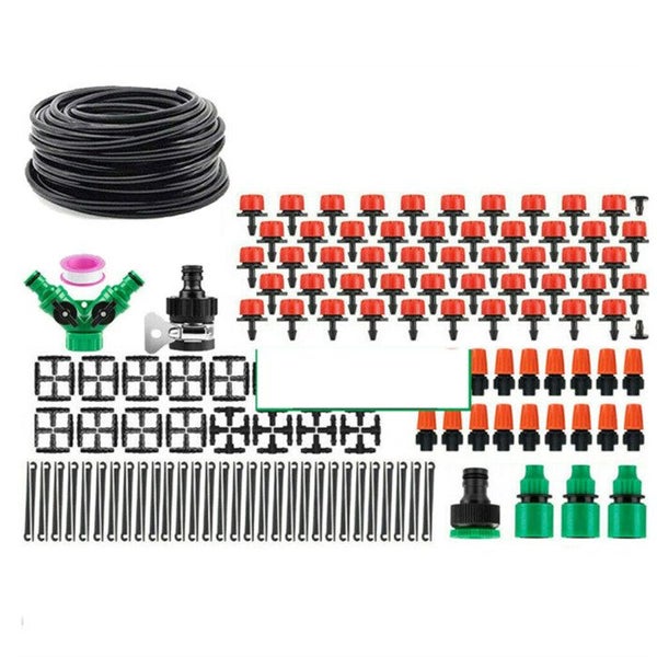 50M Hose Garden Irrigation System Plant Watering DIY Micro Drip Kits Carousel 10