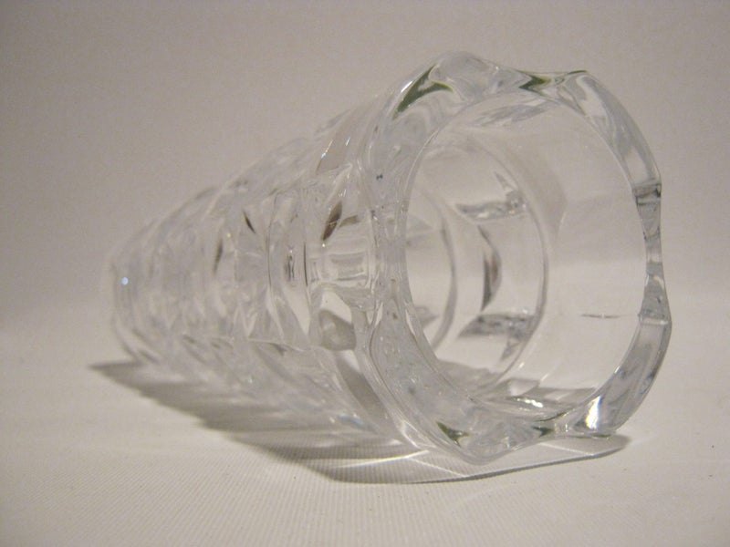 MID CENTURY DURAND LUMINARC GEOMETRIC OPTIC CRYSTAL ART GLASS VASE62863855909249114